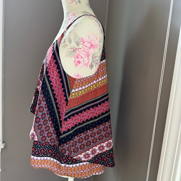 Spaghetti Strap Flowy Tank Multi Color/ Multi Pattern - Picture 2 of 4